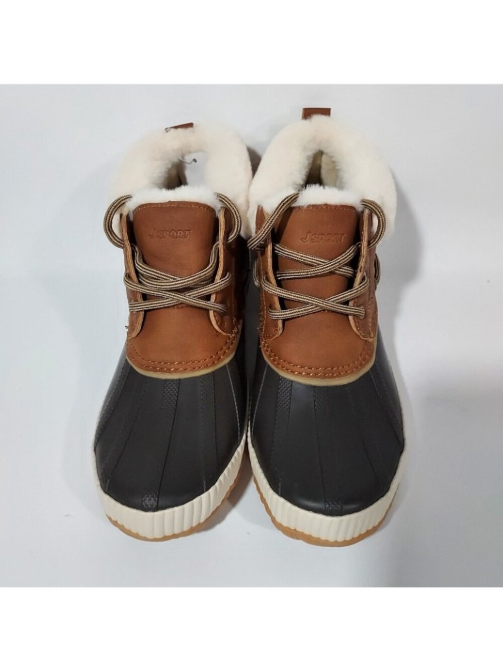 Jsport Mary Women's Size 7 Waterproof Faux Fur Duck Boot, Brown - Picture 12 of 12